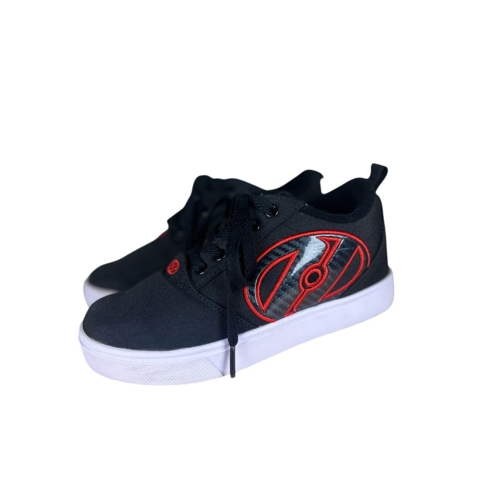 Heelys‎ Pro 20 LG Black Red Wheeled Skate Shoes Sneakers Boys Girls Size 2 EUC